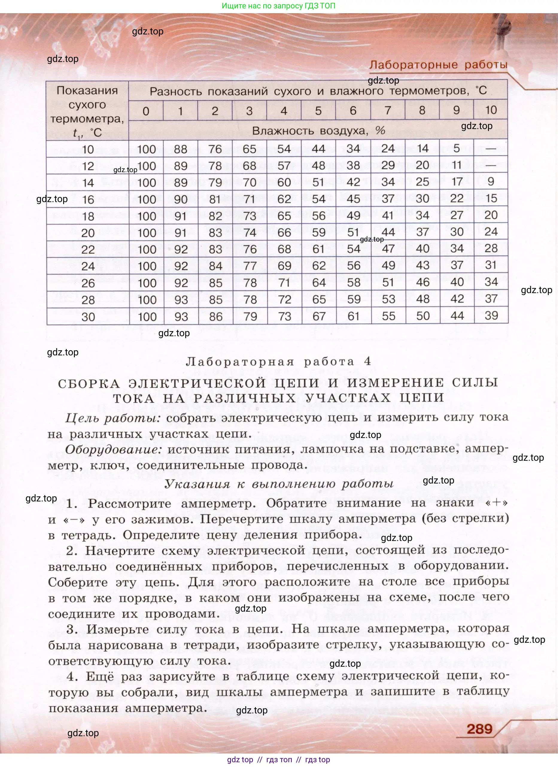 Физика, 8 класс Учебник, авторы: Громов Сергей Васильевич, Родина Надежда Александровна, Белага Виктория Владимировна, Ломаченков Иван Алексеевич, Панебратцев Юрий Анатольевич, издательство Просвещение, Москва, 2018, страница 289