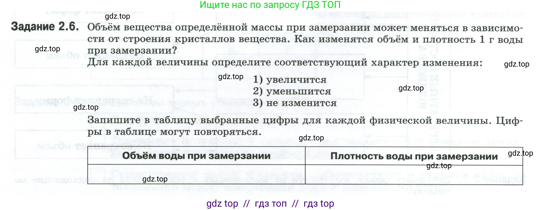 Физика, 8 класс рабочая тетрадь, автор: Ханнанова Татьяна Андреевна, издательство Просвещение, Москва, 2022, белого цвета, страница 6, номер 2.6, Условие