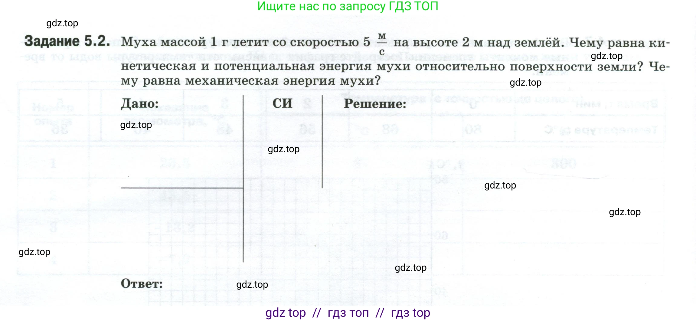 Физика, 8 класс рабочая тетрадь, автор: Ханнанова Татьяна Андреевна, издательство Просвещение, Москва, 2022, белого цвета, страница 14, номер 5.2, Условие