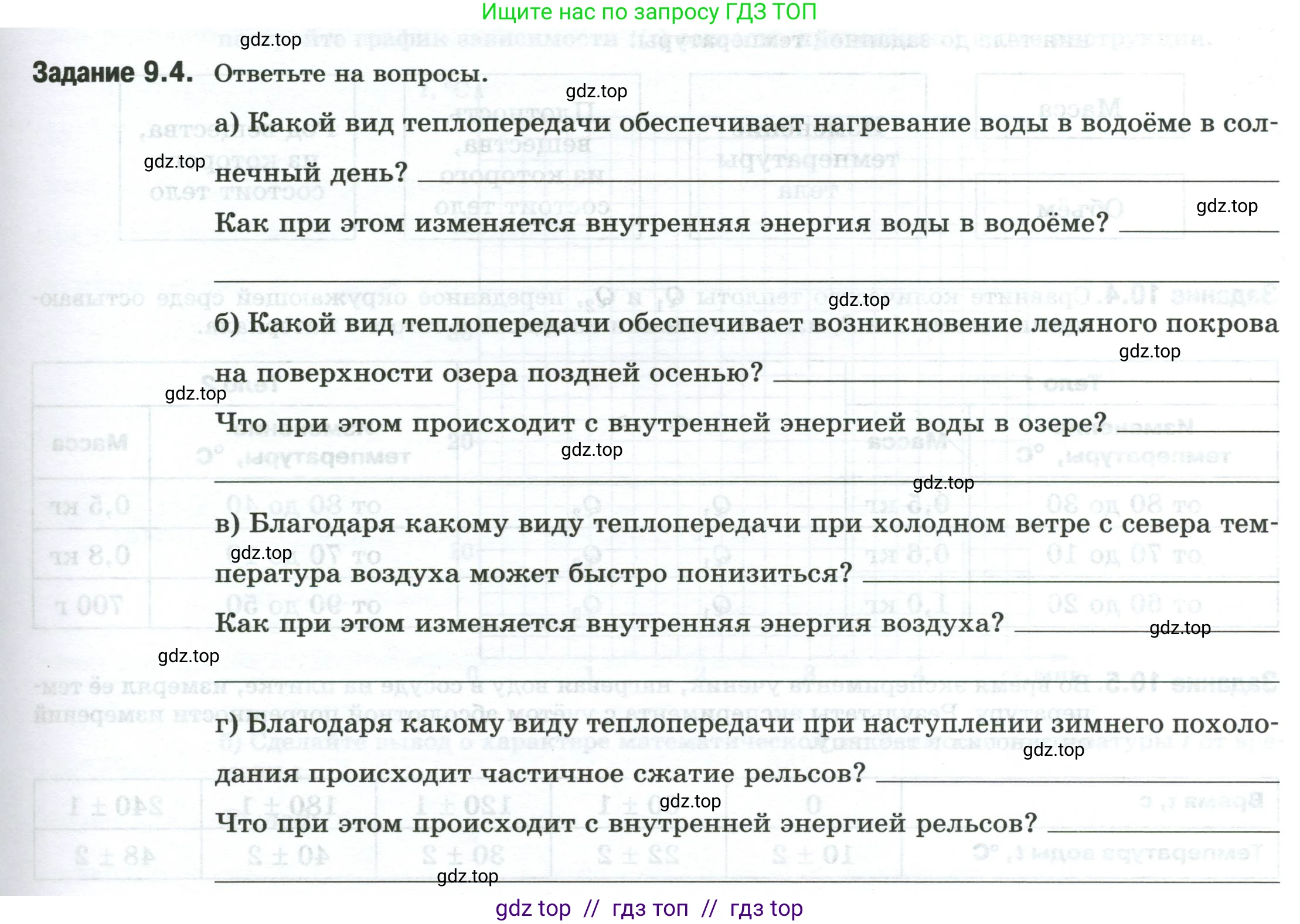 Физика, 8 класс рабочая тетрадь, автор: Ханнанова Татьяна Андреевна, издательство Просвещение, Москва, 2022, белого цвета, страница 21, номер 9.4, Условие