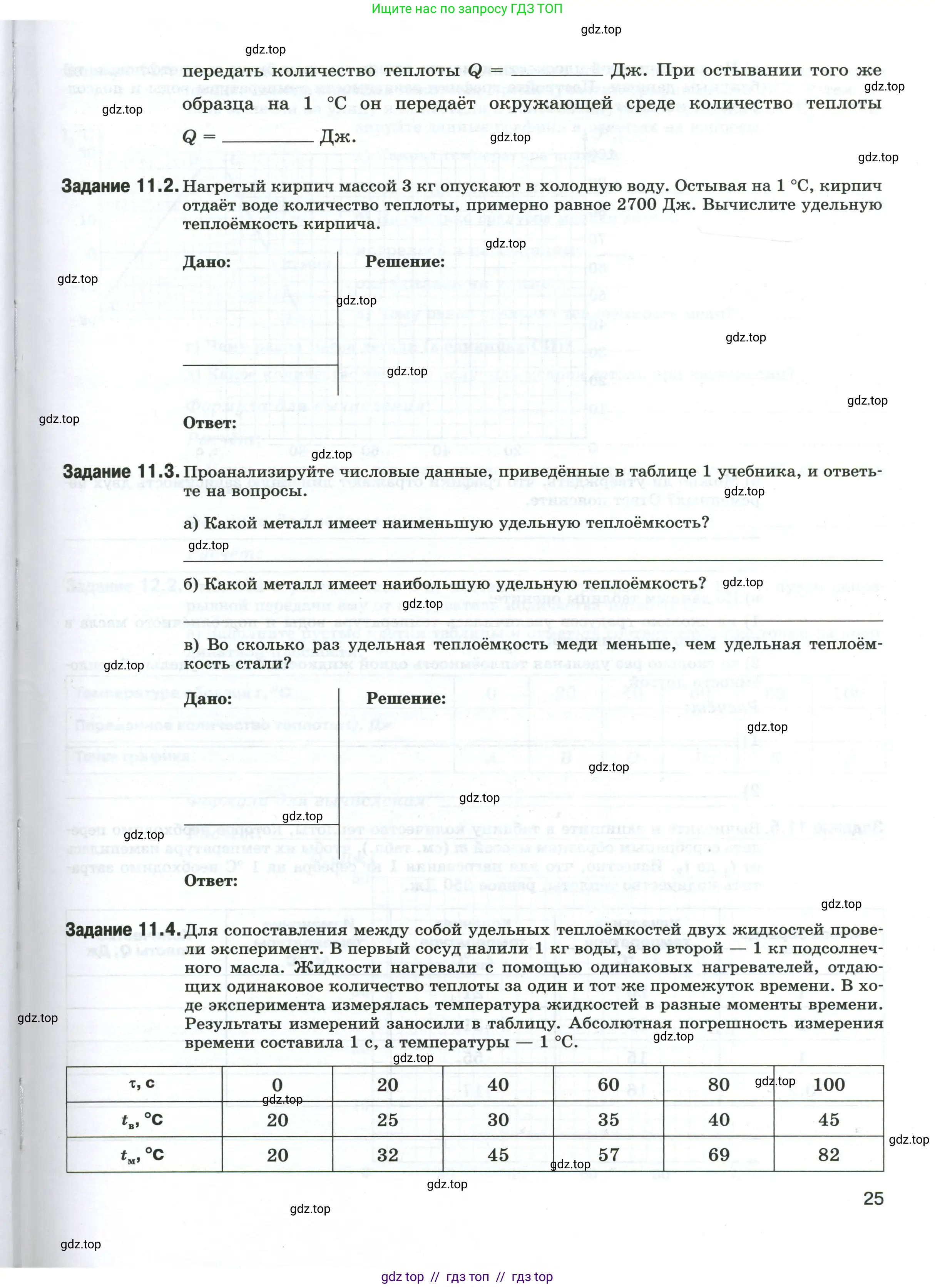 Физика, 8 класс рабочая тетрадь, автор: Ханнанова Татьяна Андреевна, издательство Просвещение, Москва, 2022, белого цвета, страница 25