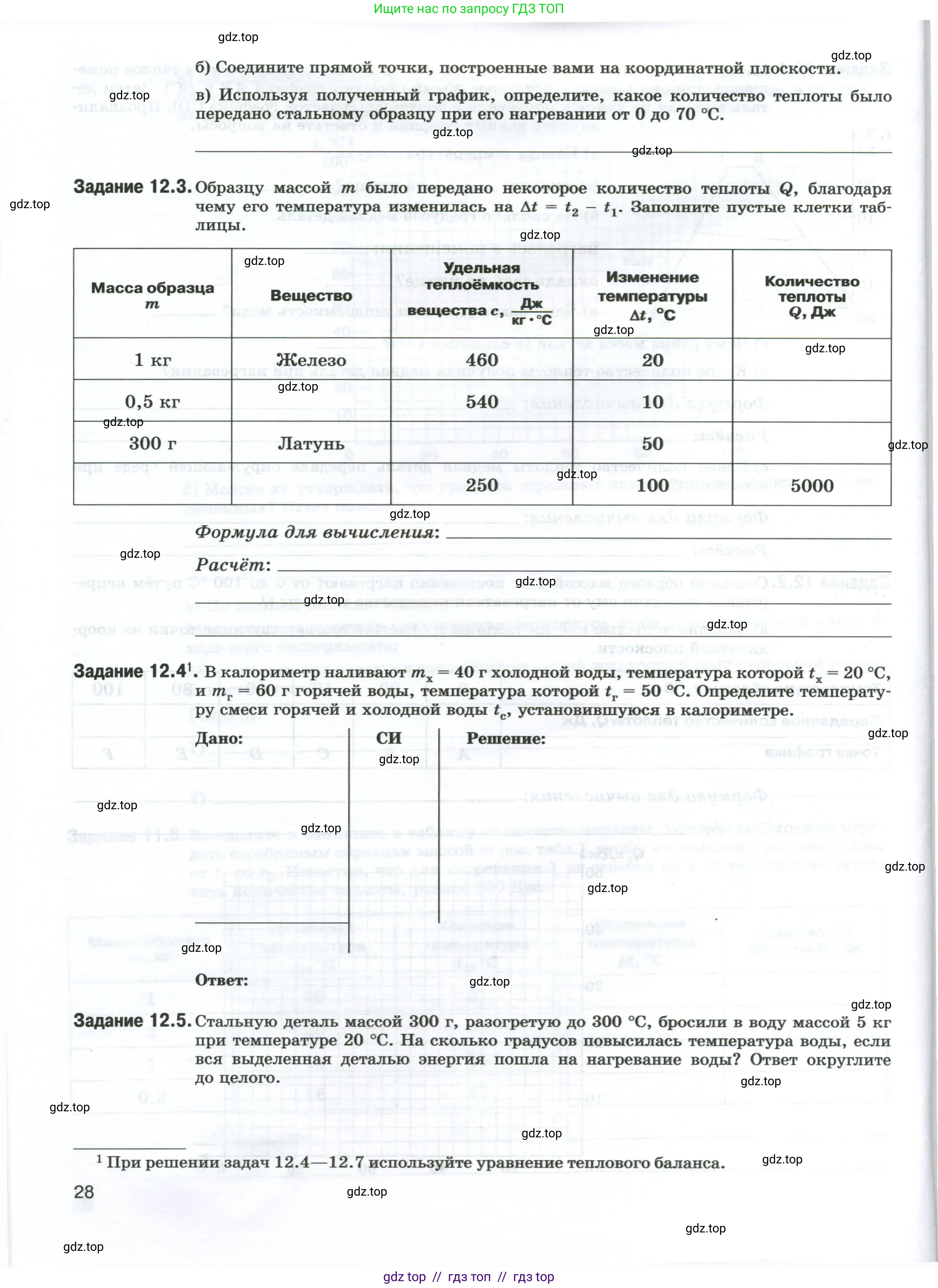 Физика, 8 класс рабочая тетрадь, автор: Ханнанова Татьяна Андреевна, издательство Просвещение, Москва, 2022, белого цвета, страница 28