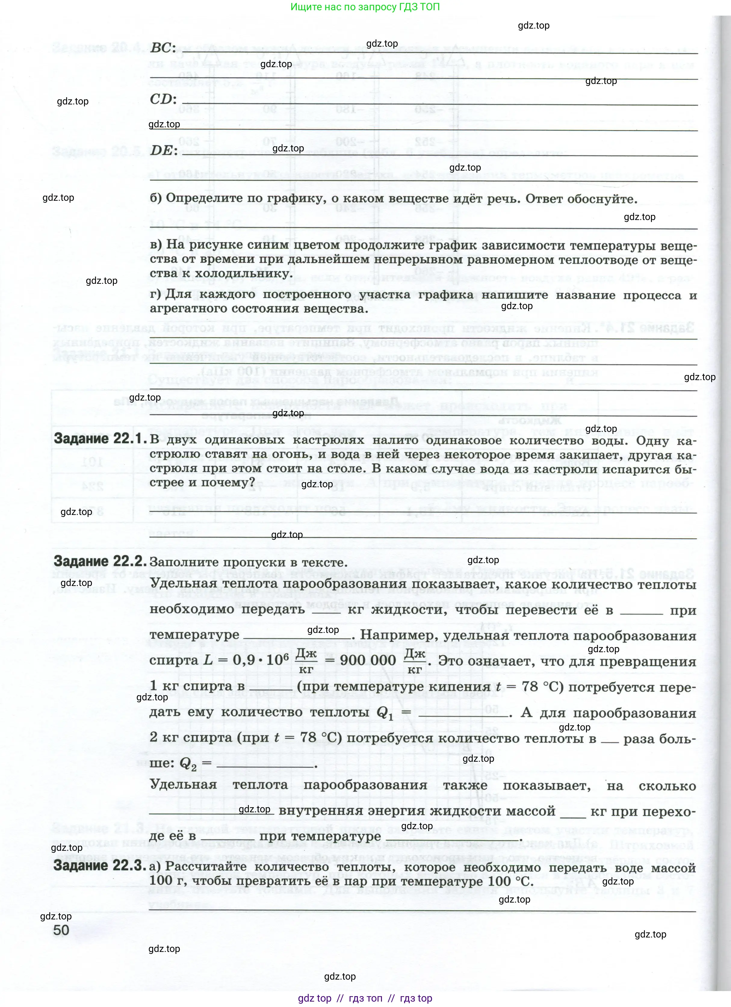 Физика, 8 класс рабочая тетрадь, автор: Ханнанова Татьяна Андреевна, издательство Просвещение, Москва, 2022, белого цвета, страница 50