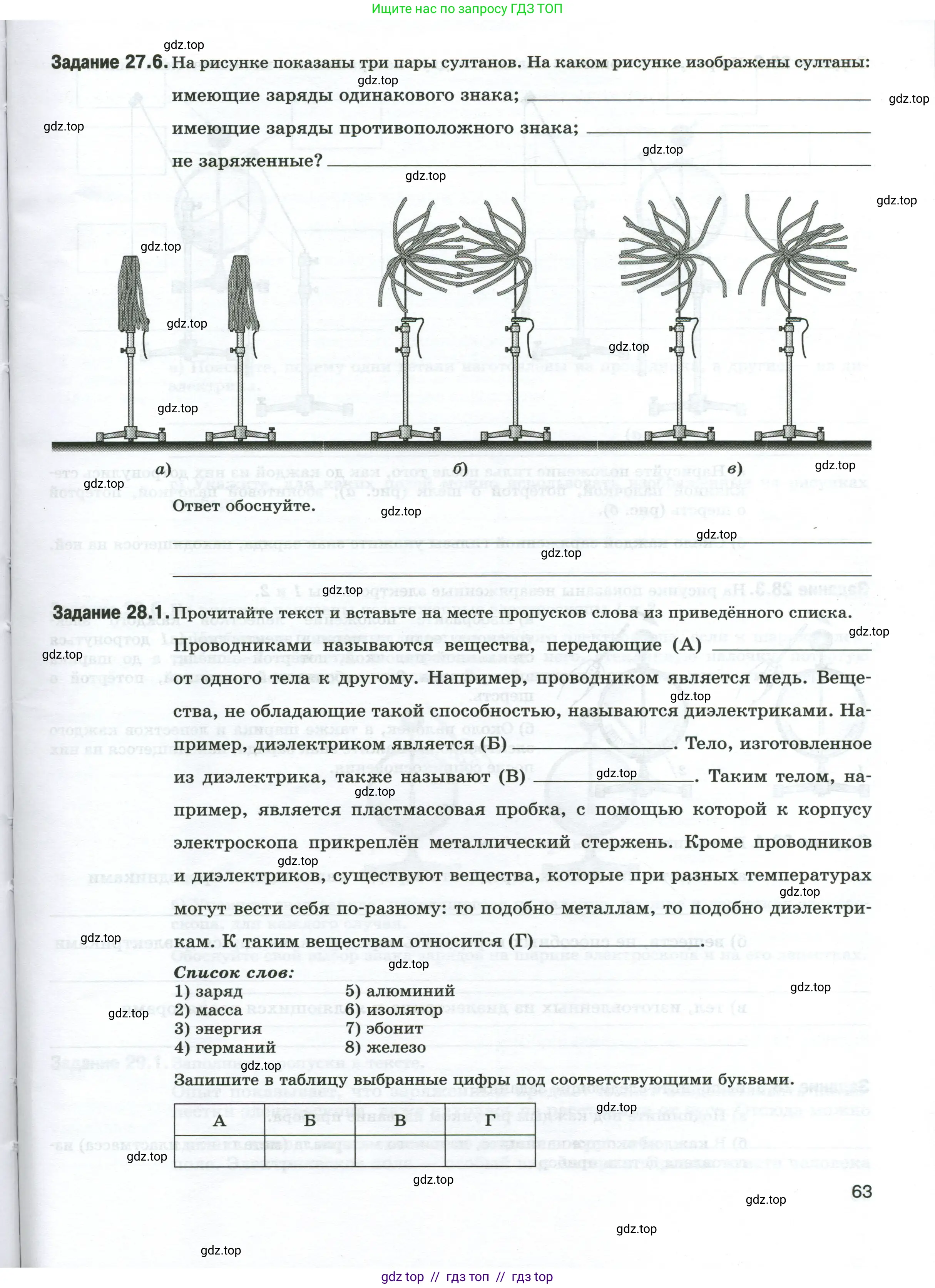 Физика, 8 класс рабочая тетрадь, автор: Ханнанова Татьяна Андреевна, издательство Просвещение, Москва, 2022, белого цвета, страница 63