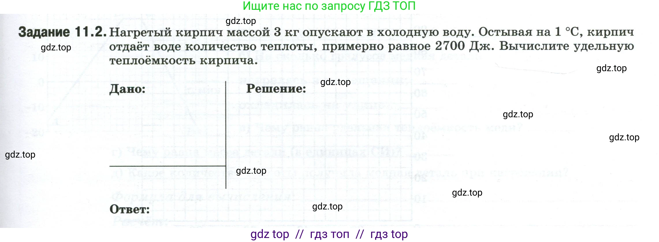Физика, 8 класс рабочая тетрадь, автор: Ханнанова Татьяна Андреевна, издательство Просвещение, Москва, 2022, белого цвета, страница 25, номер 11.2, Условие