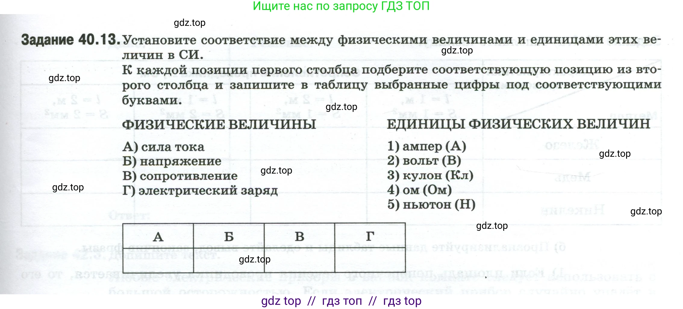 Физика, 8 класс рабочая тетрадь, автор: Ханнанова Татьяна Андреевна, издательство Просвещение, Москва, 2022, белого цвета, страница 95, номер 40.13, Условие