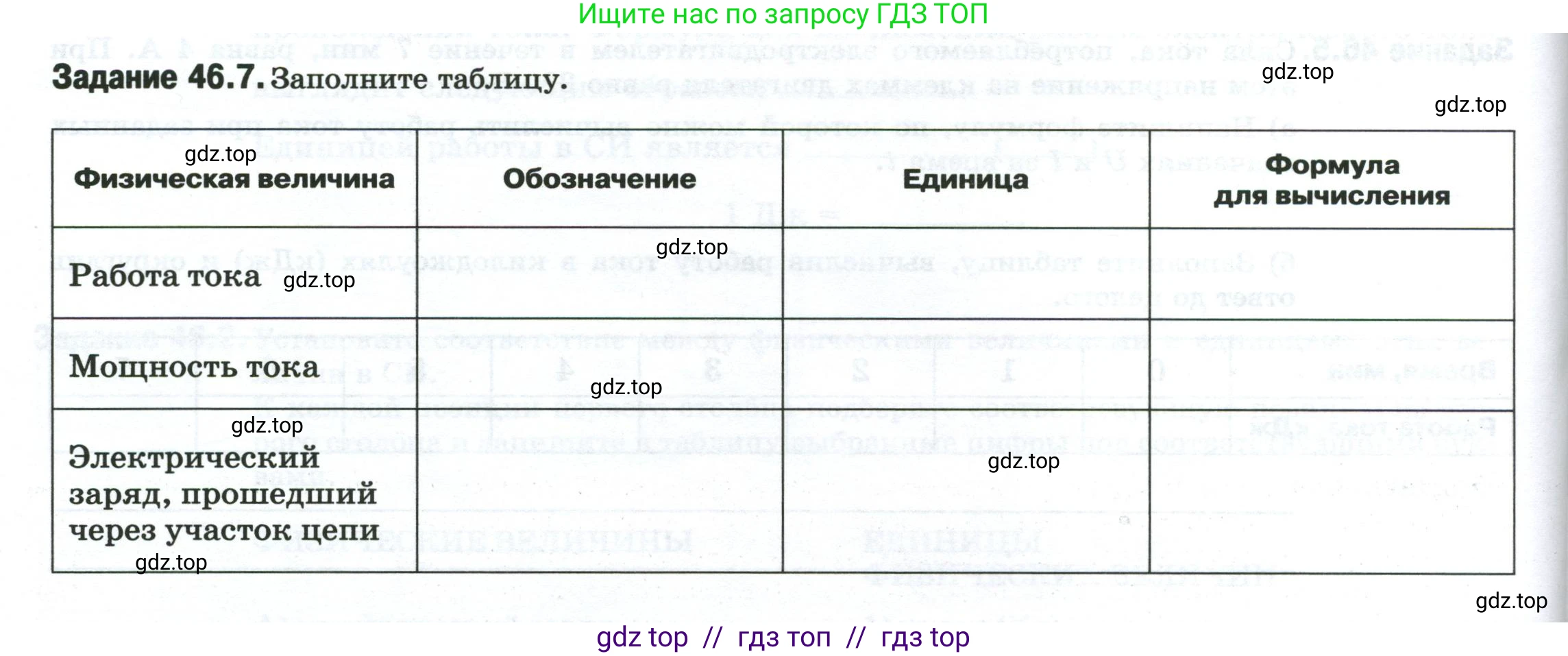 Физика, 8 класс рабочая тетрадь, автор: Ханнанова Татьяна Андреевна, издательство Просвещение, Москва, 2022, белого цвета, страница 104, номер 46.7, Условие