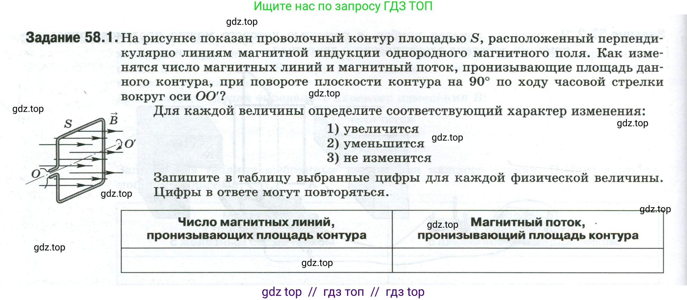 Физика, 8 класс рабочая тетрадь, автор: Ханнанова Татьяна Андреевна, издательство Просвещение, Москва, 2022, белого цвета, страница 128, номер 58.1, Условие