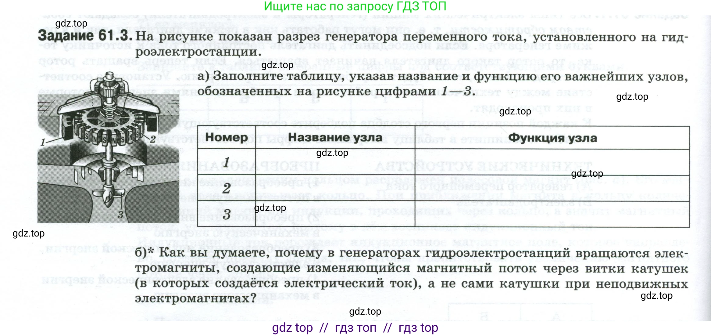 Физика, 8 класс рабочая тетрадь, автор: Ханнанова Татьяна Андреевна, издательство Просвещение, Москва, 2022, белого цвета, страница 134, номер 61.3, Условие