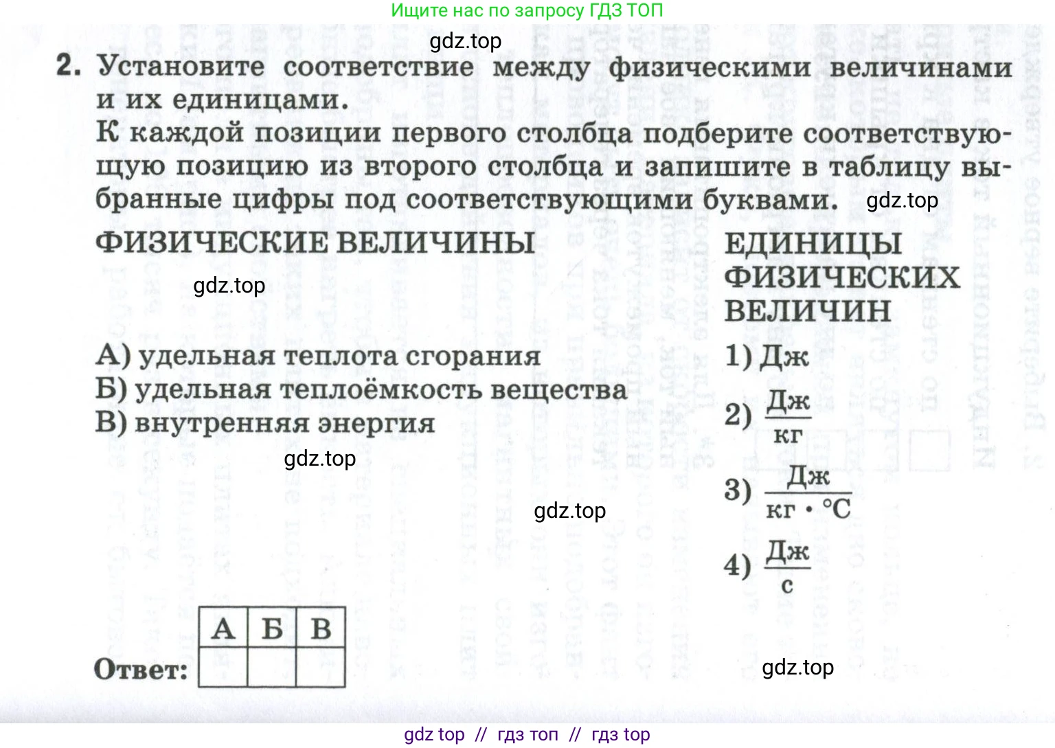 Физика, 8 класс рабочая тетрадь, автор: Ханнанова Татьяна Андреевна, издательство Просвещение, Москва, 2022, белого цвета, страница 138, номер 2, Условие