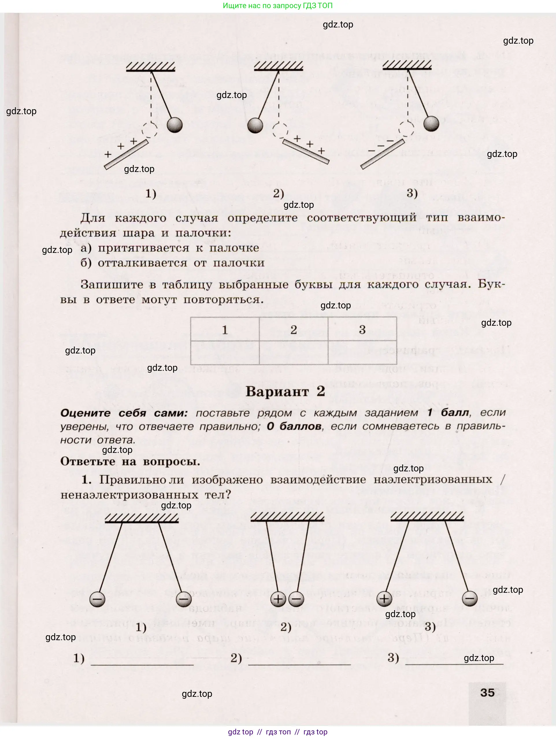 Физика, 8 класс Тренажёр, автор: Хмельницкая Алевтина Юрьевна, издательство Просвещение, Москва, 2020, страница 35