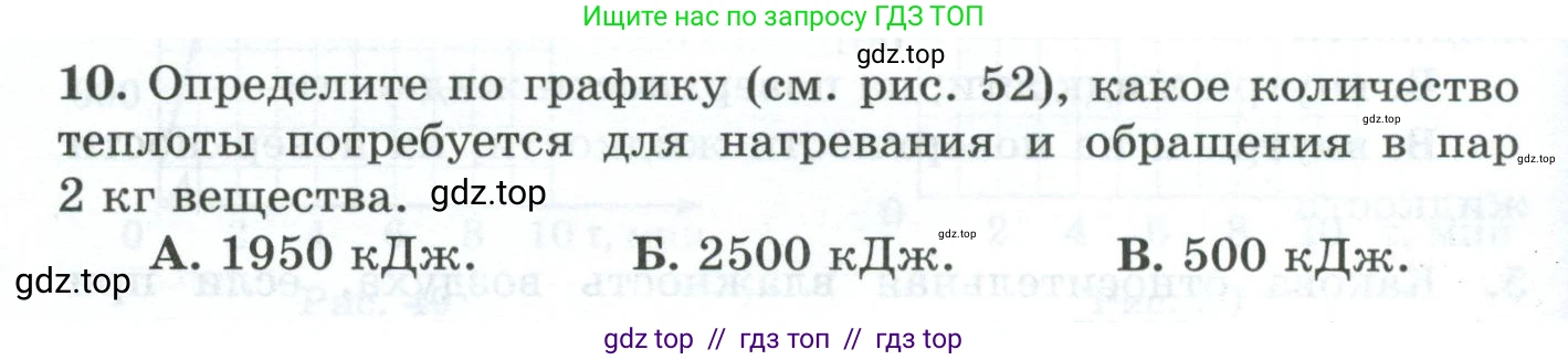 Физика, 8 класс Дидактические материалы, авторы: Марон Абрам Евсеевич, Марон Евгений Абрамович, издательство Просвещение, Москва, 2022, белого цвета, страница 44, номер 10, Условие
