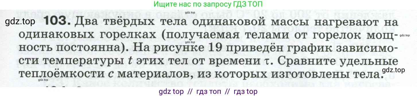Физика, 8 класс Сборник вопросов и задач, авторы: Марон Абрам Евсеевич, Марон Евгений Абрамович, Позойский Семён Вениаминович, издательство Просвещение, Москва, 2022, белого цвета, страница 21, номер 103, Условие
