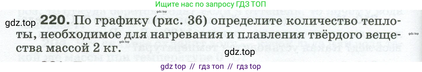 Физика, 8 класс Сборник вопросов и задач, авторы: Марон Абрам Евсеевич, Марон Евгений Абрамович, Позойский Семён Вениаминович, издательство Просвещение, Москва, 2022, белого цвета, страница 38, номер 220, Условие