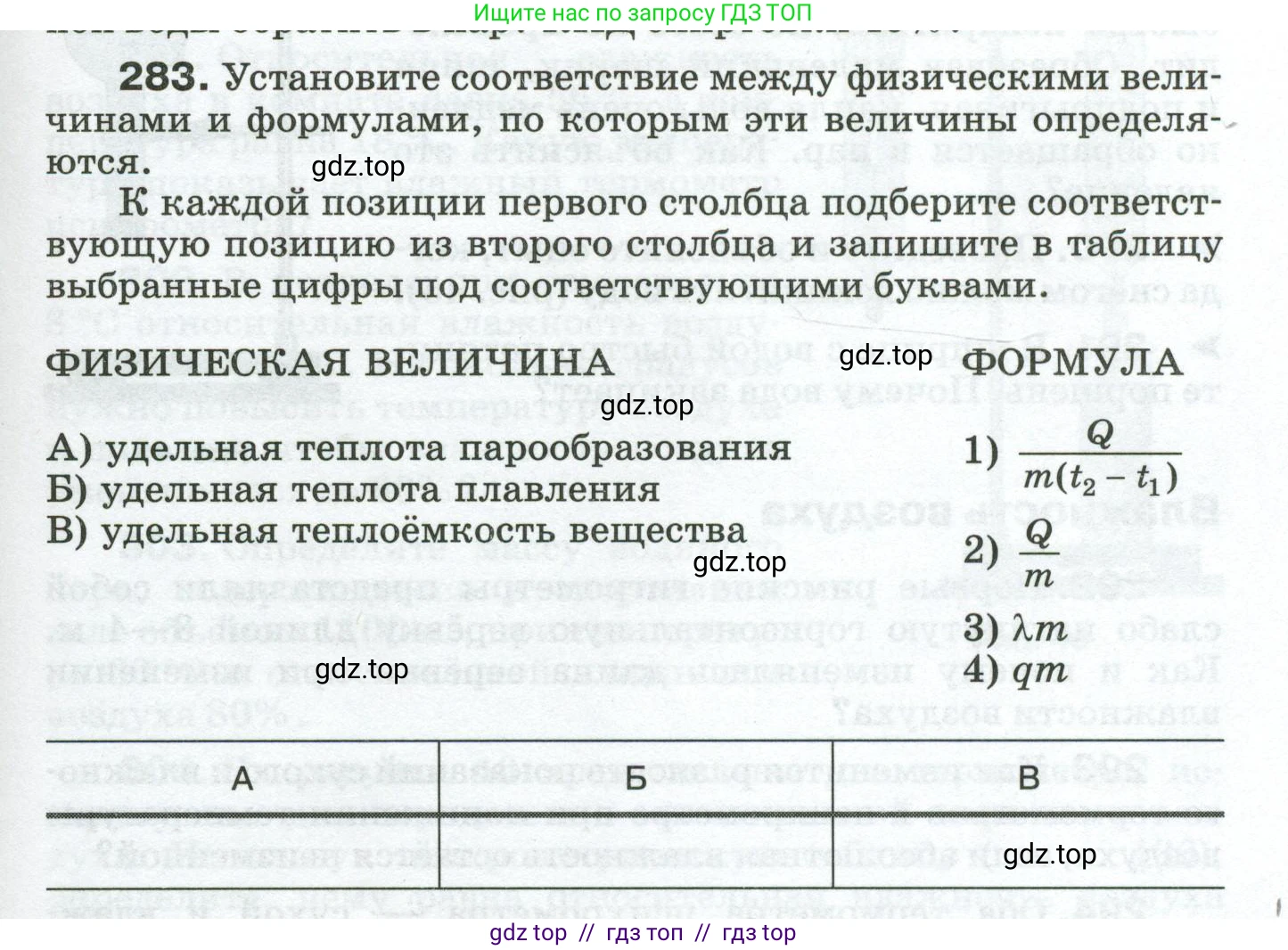 Физика, 8 класс Сборник вопросов и задач, авторы: Марон Абрам Евсеевич, Марон Евгений Абрамович, Позойский Семён Вениаминович, издательство Просвещение, Москва, 2022, белого цвета, страница 45, номер 283, Условие