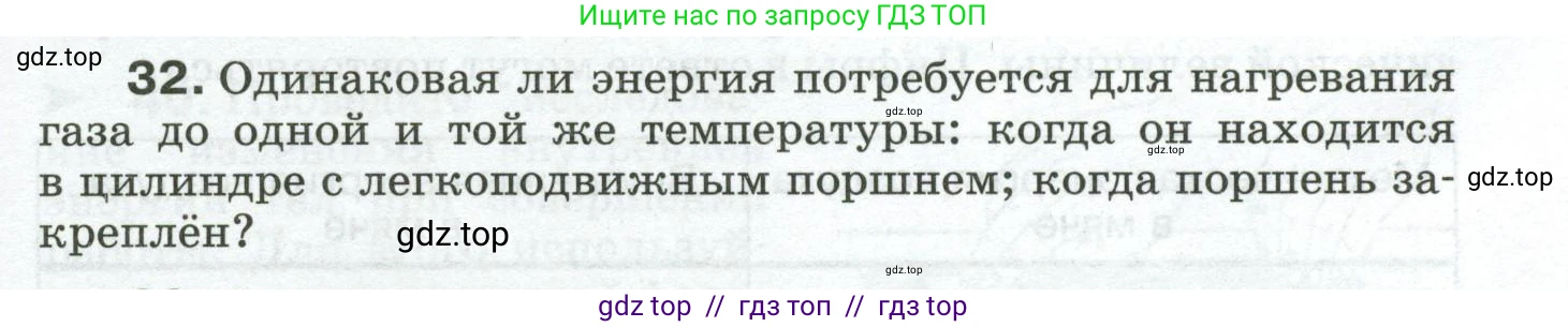 Физика, 8 класс Сборник вопросов и задач, авторы: Марон Абрам Евсеевич, Марон Евгений Абрамович, Позойский Семён Вениаминович, издательство Просвещение, Москва, 2022, белого цвета, страница 7, номер 32, Условие