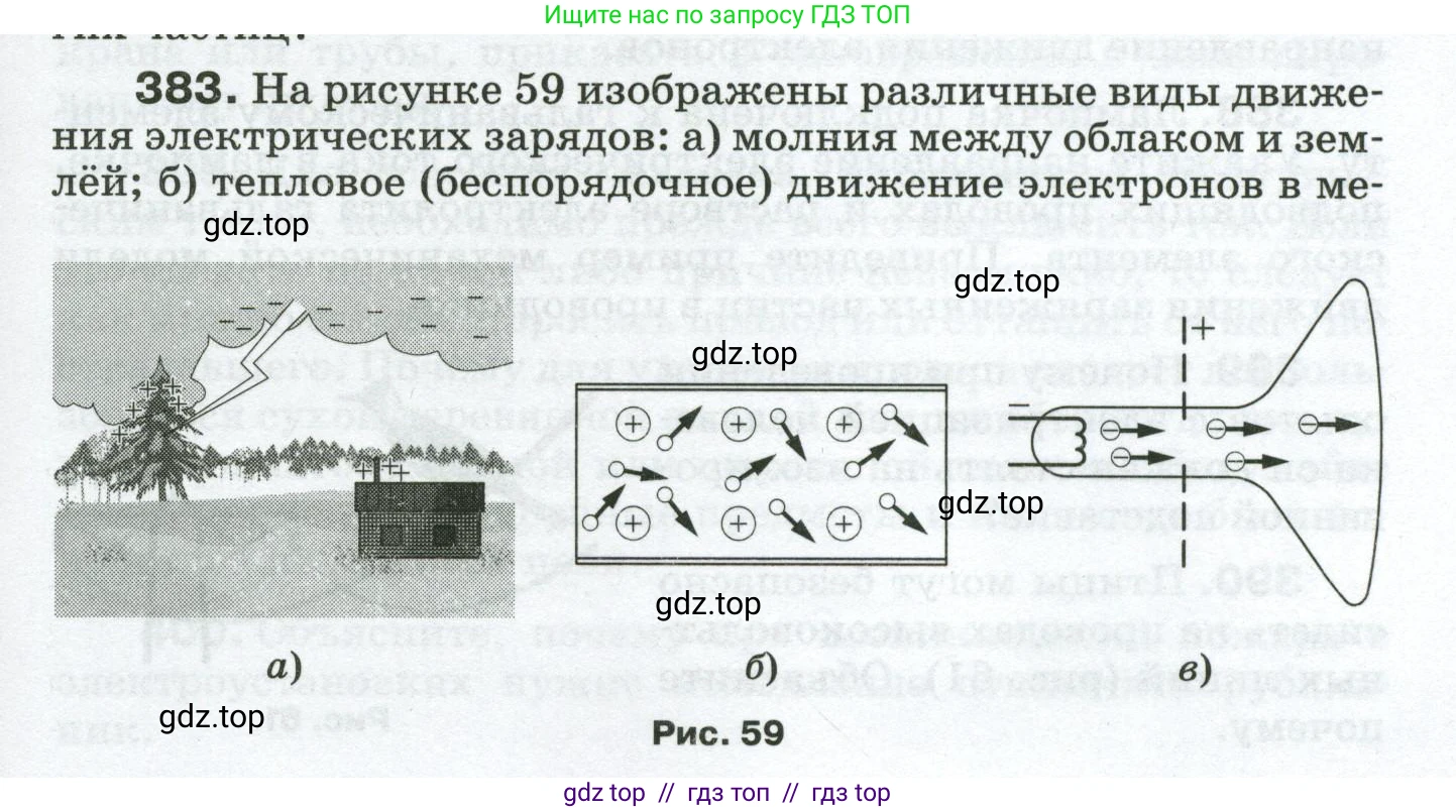 Физика, 8 класс Сборник вопросов и задач, авторы: Марон Абрам Евсеевич, Марон Евгений Абрамович, Позойский Семён Вениаминович, издательство Просвещение, Москва, 2022, белого цвета, страница 61, номер 383, Условие