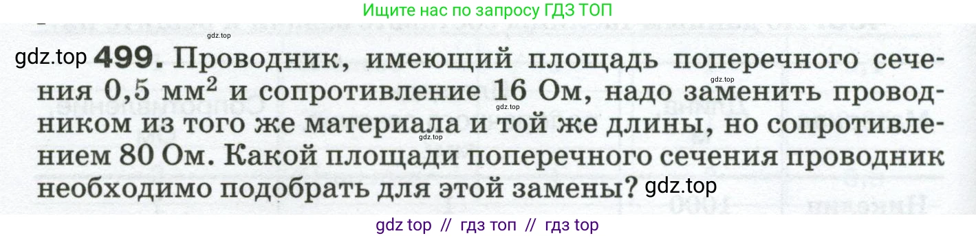 Физика, 8 класс Сборник вопросов и задач, авторы: Марон Абрам Евсеевич, Марон Евгений Абрамович, Позойский Семён Вениаминович, издательство Просвещение, Москва, 2022, белого цвета, страница 78, номер 499, Условие