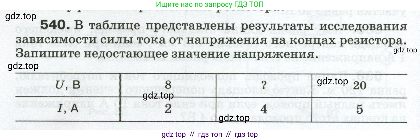 Физика, 8 класс Сборник вопросов и задач, авторы: Марон Абрам Евсеевич, Марон Евгений Абрамович, Позойский Семён Вениаминович, издательство Просвещение, Москва, 2022, белого цвета, страница 84, номер 540, Условие