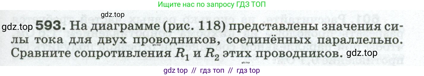 Физика, 8 класс Сборник вопросов и задач, авторы: Марон Абрам Евсеевич, Марон Евгений Абрамович, Позойский Семён Вениаминович, издательство Просвещение, Москва, 2022, белого цвета, страница 93, номер 593, Условие