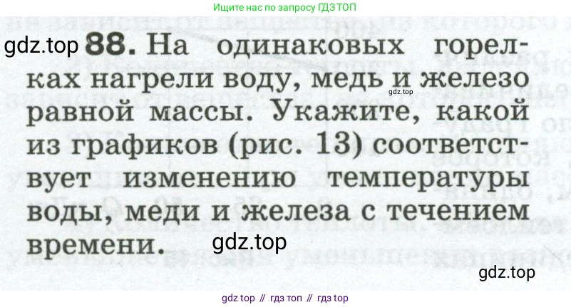 Физика, 8 класс Сборник вопросов и задач, авторы: Марон Абрам Евсеевич, Марон Евгений Абрамович, Позойский Семён Вениаминович, издательство Просвещение, Москва, 2022, белого цвета, страница 15, номер 88, Условие