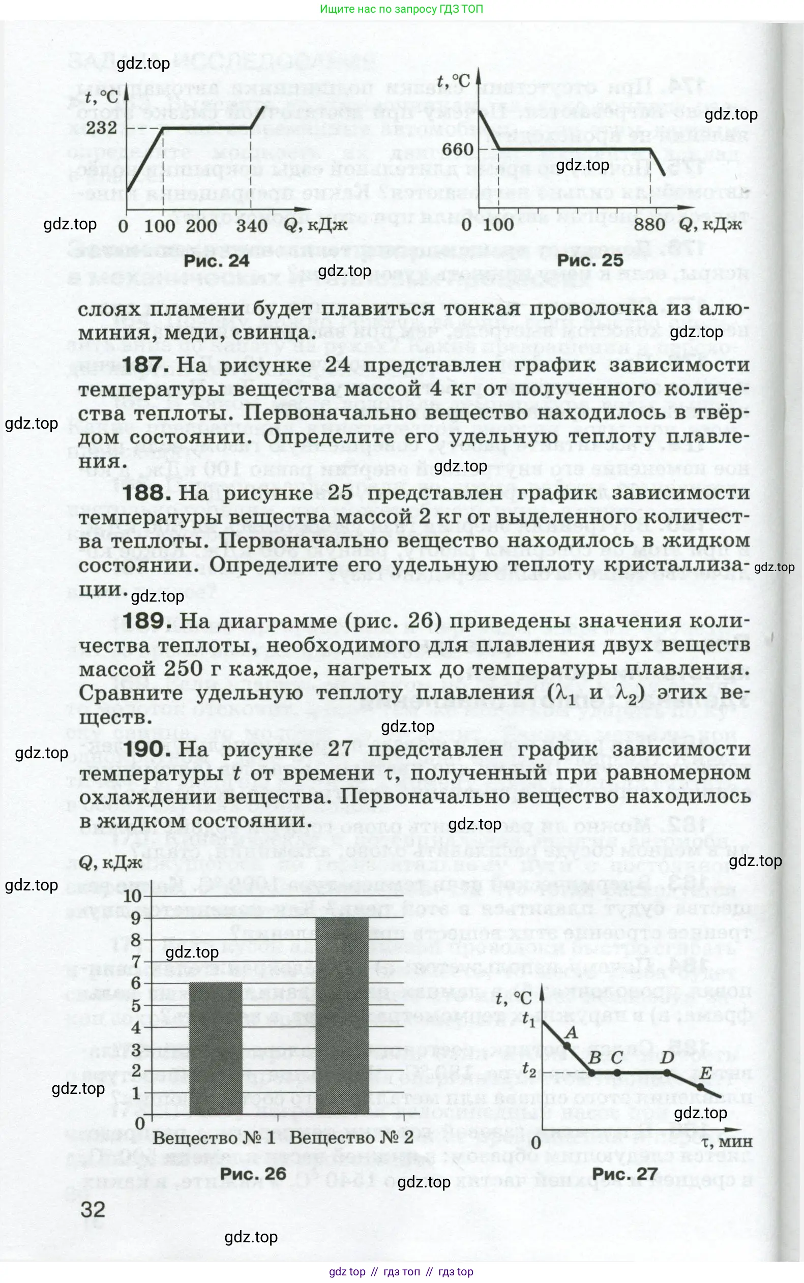 Физика, 8 класс Сборник вопросов и задач, авторы: Марон Абрам Евсеевич, Марон Евгений Абрамович, Позойский Семён Вениаминович, издательство Просвещение, Москва, 2022, белого цвета, страница 32