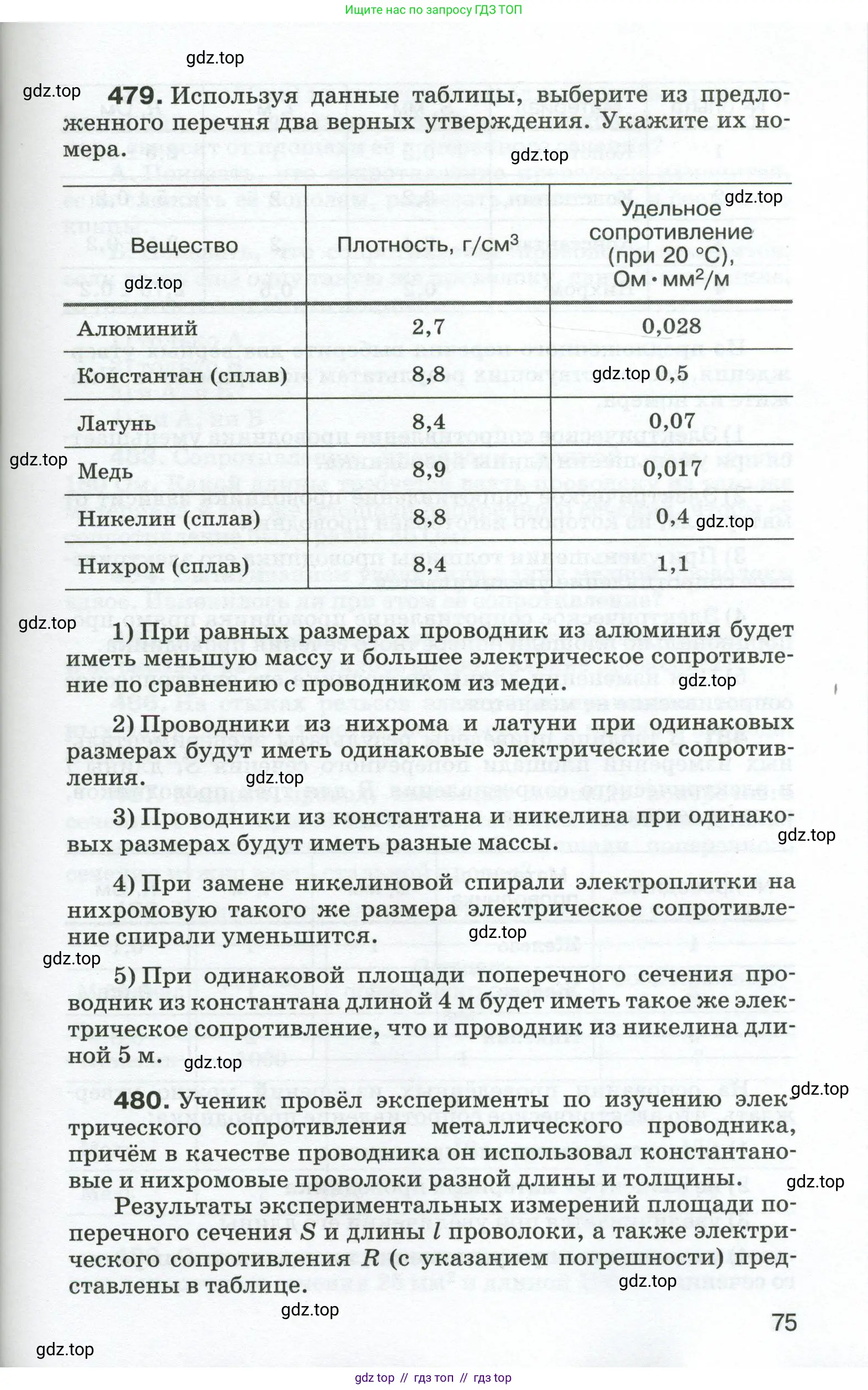 Физика, 8 класс Сборник вопросов и задач, авторы: Марон Абрам Евсеевич, Марон Евгений Абрамович, Позойский Семён Вениаминович, издательство Просвещение, Москва, 2022, белого цвета, страница 75
