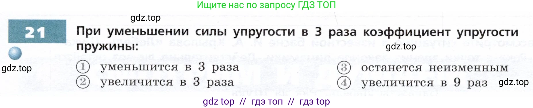 Физика, 9 класс Тетрадь-тренажёр, авторы: Артеменков Денис Александрович, Белага Виктория Владимировна, Воронцова Наталия Игоревна, Жумаев Владислав Викторович, Ломаченков Иван Алексеевич, Панебратцев Юрий Анатольевич, издательство Просвещение, Москва, 2024, голубого цвета, страница 33, номер 21, Условие