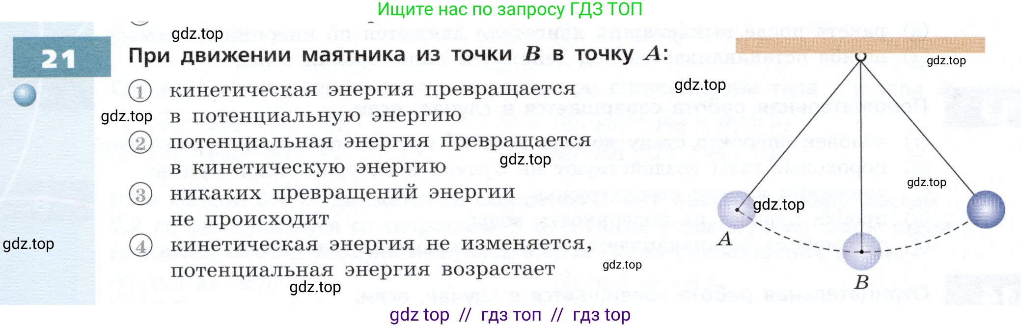 Физика, 9 класс Тетрадь-тренажёр, авторы: Артеменков Денис Александрович, Белага Виктория Владимировна, Воронцова Наталия Игоревна, Жумаев Владислав Викторович, Ломаченков Иван Алексеевич, Панебратцев Юрий Анатольевич, издательство Просвещение, Москва, 2024, голубого цвета, страница 60, номер 21, Условие