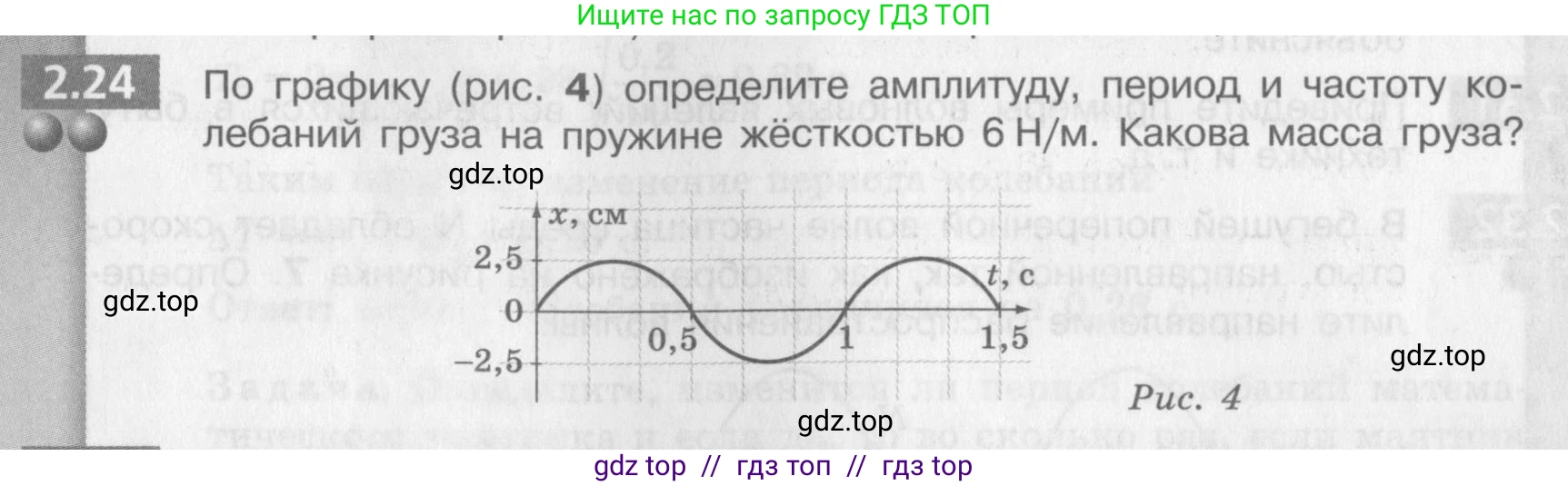 Физика, 9 класс Задачник, авторы: Артеменков Денис Александрович, Ломаченков Иван Алексеевич, Панебратцев Юрий Анатольевич, издательство Просвещение, Москва, 2011, страница 13, номер 2.24, Условие