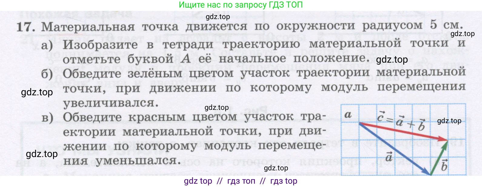 Физика, 9 класс Учебник, авторы: Генденштейн Лев Элевич, Булатова Альбина Александрова, Корнильев Игорь Николаевич, Кошкина Анжелика Васильевна, издательство Бином, Москва, 2016, бирюзового цвета, Часть 1, страница 11, номер 17, Условие