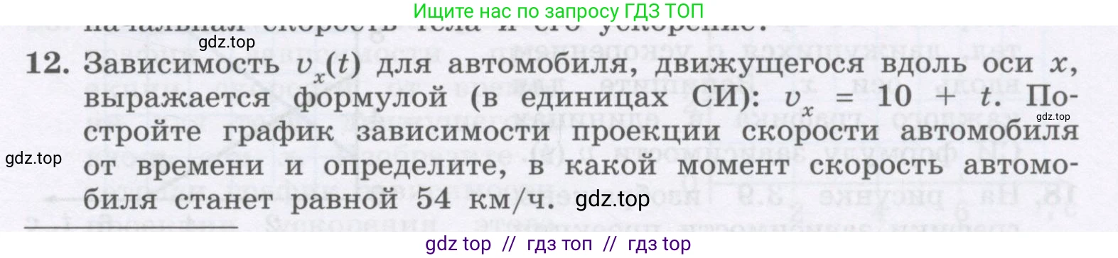 Физика, 9 класс Учебник, авторы: Генденштейн Лев Элевич, Булатова Альбина Александрова, Корнильев Игорь Николаевич, Кошкина Анжелика Васильевна, издательство Бином, Москва, 2016, бирюзового цвета, Часть 1, страница 35, номер 12, Условие