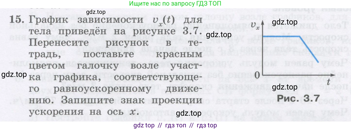 Физика, 9 класс Учебник, авторы: Генденштейн Лев Элевич, Булатова Альбина Александрова, Корнильев Игорь Николаевич, Кошкина Анжелика Васильевна, издательство Бином, Москва, 2016, бирюзового цвета, Часть 1, страница 36, номер 15, Условие