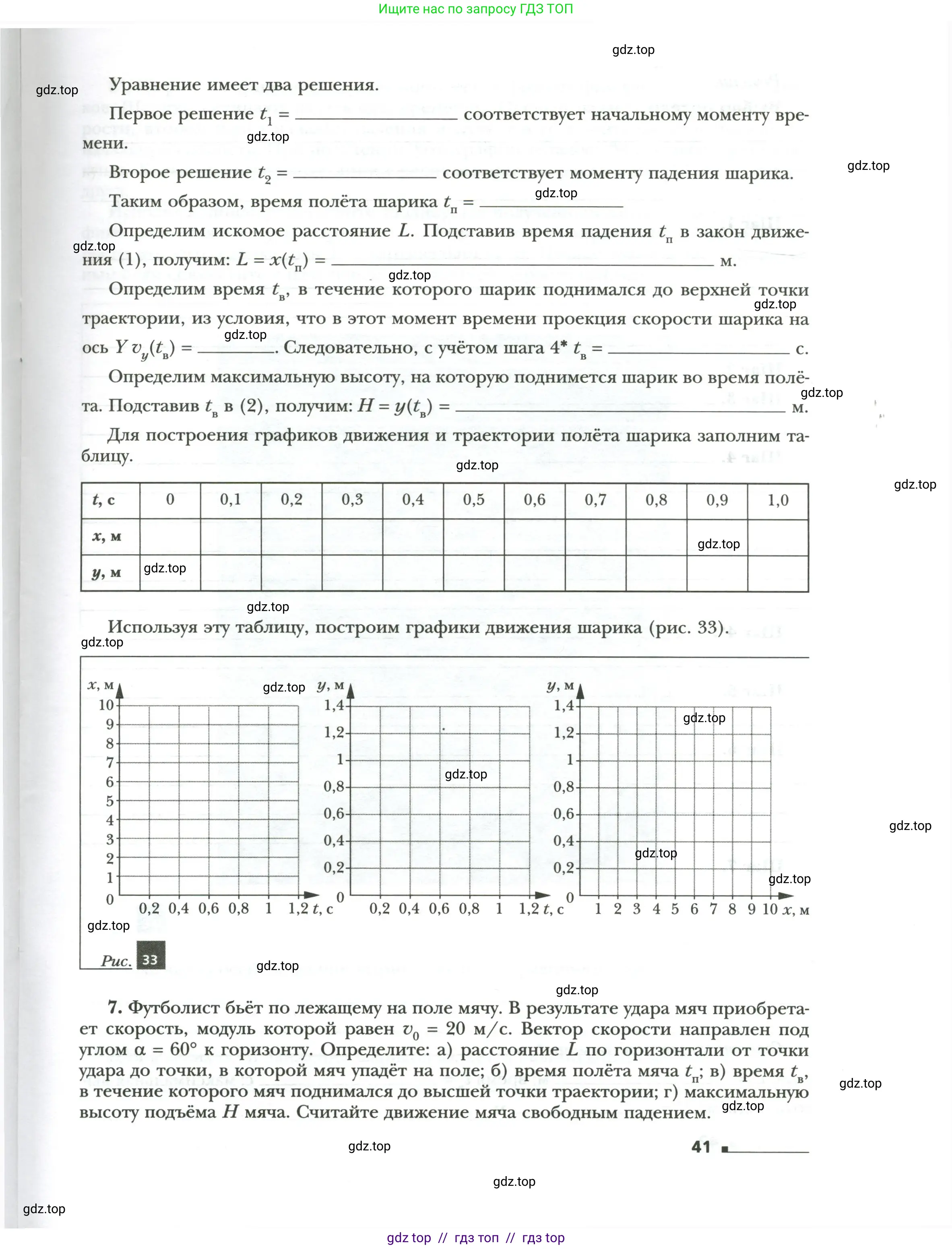 Физика, 9 класс рабочая тетрадь, авторы: Грачев Александр Васильевич, Погожев Владимир Александрович, Боков Павел Юрьевич, Вишнякова Екатерина Анатольевна, издательство Просвещение, Москва, 2021, Часть 1, страница 41