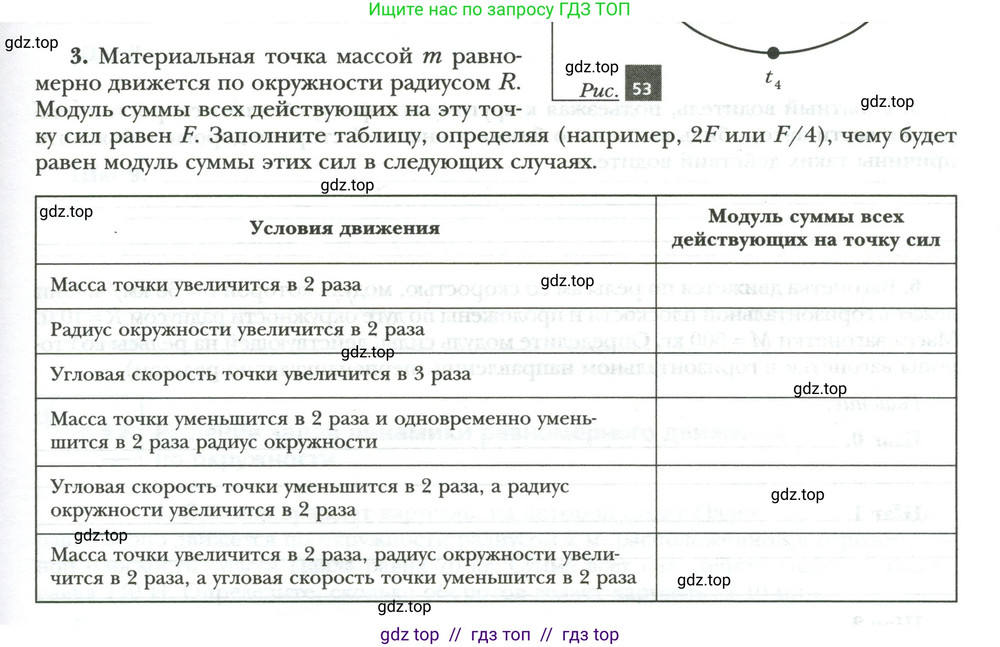 Физика, 9 класс рабочая тетрадь, авторы: Грачев Александр Васильевич, Погожев Владимир Александрович, Боков Павел Юрьевич, Вишнякова Екатерина Анатольевна, издательство Просвещение, Москва, 2021, Часть 1, страница 79, номер 3, Условие