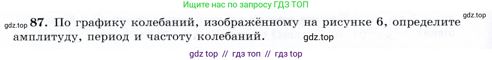Физика, 9 класс Учебник, авторы: Громов Сергей Васильевич, Родина Надежда Александровна, Белага Виктория Владимировна, Ломаченков Иван Алексеевич, Панебратцев Юрий Анатольевич, издательство Просвещение, Москва, 2018, страница 298, номер 87, Условие