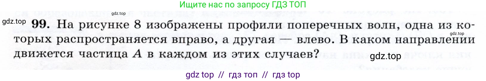 Физика, 9 класс Учебник, авторы: Громов Сергей Васильевич, Родина Надежда Александровна, Белага Виктория Владимировна, Ломаченков Иван Алексеевич, Панебратцев Юрий Анатольевич, издательство Просвещение, Москва, 2018, страница 299, номер 99, Условие