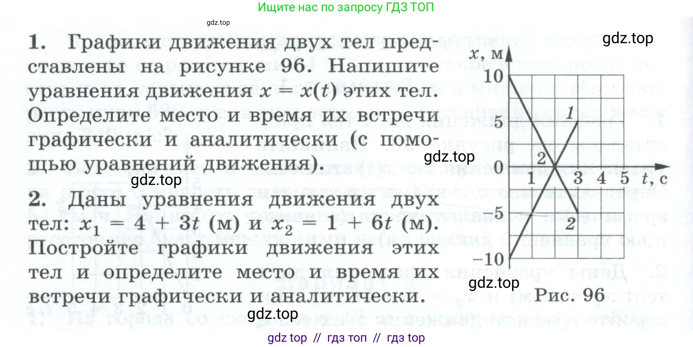 Физика, 9 класс Дидактические материалы, авторы: Марон Абрам Евсеевич, Марон Евгений Абрамович, издательство Просвещение, Москва, 2022, белого цвета, страница 60, Условие
