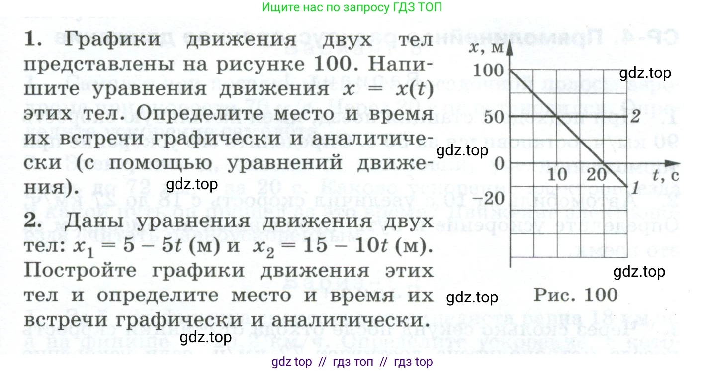 Физика, 9 класс Дидактические материалы, авторы: Марон Абрам Евсеевич, Марон Евгений Абрамович, издательство Просвещение, Москва, 2022, белого цвета, страница 61, Условие