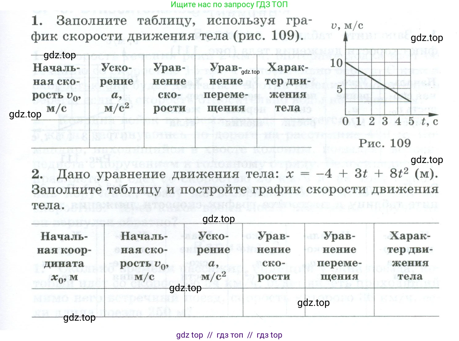 Физика, 9 класс Дидактические материалы, авторы: Марон Абрам Евсеевич, Марон Евгений Абрамович, издательство Просвещение, Москва, 2022, белого цвета, страница 67, Условие