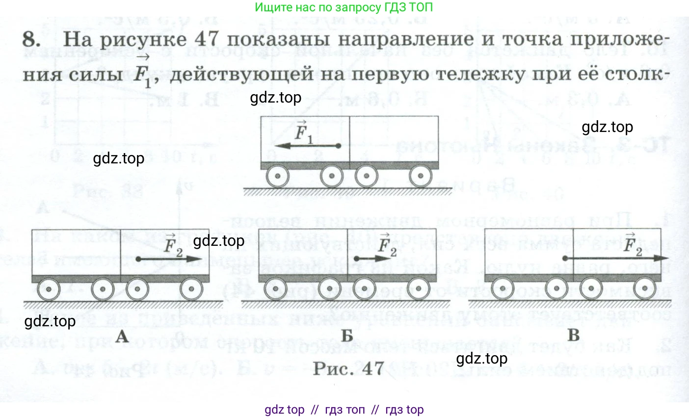 Физика, 9 класс Дидактические материалы, авторы: Марон Абрам Евсеевич, Марон Евгений Абрамович, издательство Просвещение, Москва, 2022, белого цвета, страница 32, номер 8, Условие