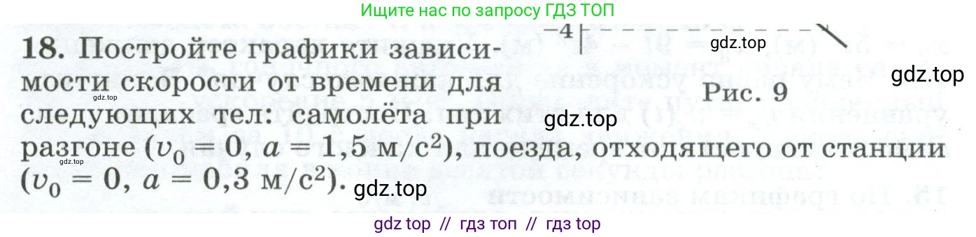 Физика, 9 класс Дидактические материалы, авторы: Марон Абрам Евсеевич, Марон Евгений Абрамович, издательство Просвещение, Москва, 2022, белого цвета, страница 10, номер 18, Условие