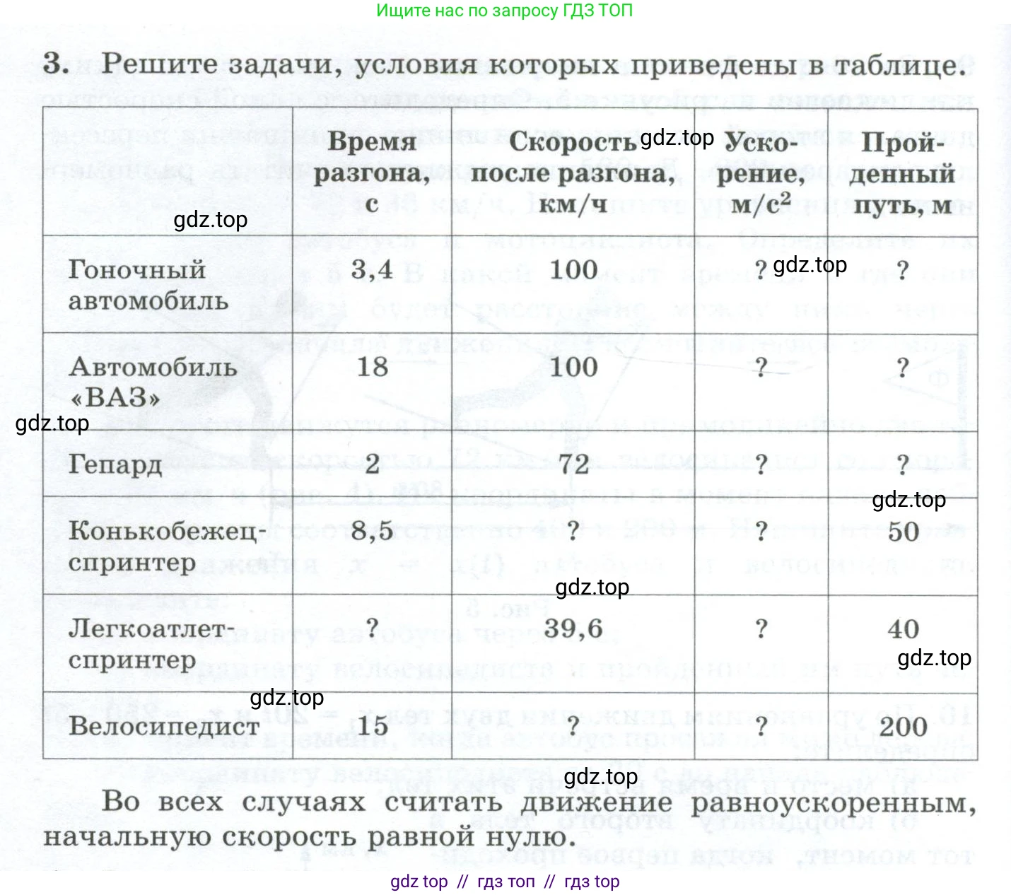 Физика, 9 класс Дидактические материалы, авторы: Марон Абрам Евсеевич, Марон Евгений Абрамович, издательство Просвещение, Москва, 2022, белого цвета, страница 8, номер 3, Условие