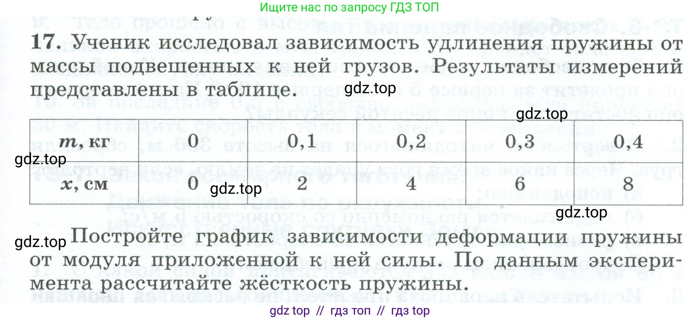 Физика, 9 класс Дидактические материалы, авторы: Марон Абрам Евсеевич, Марон Евгений Абрамович, издательство Просвещение, Москва, 2022, белого цвета, страница 15, номер 17, Условие