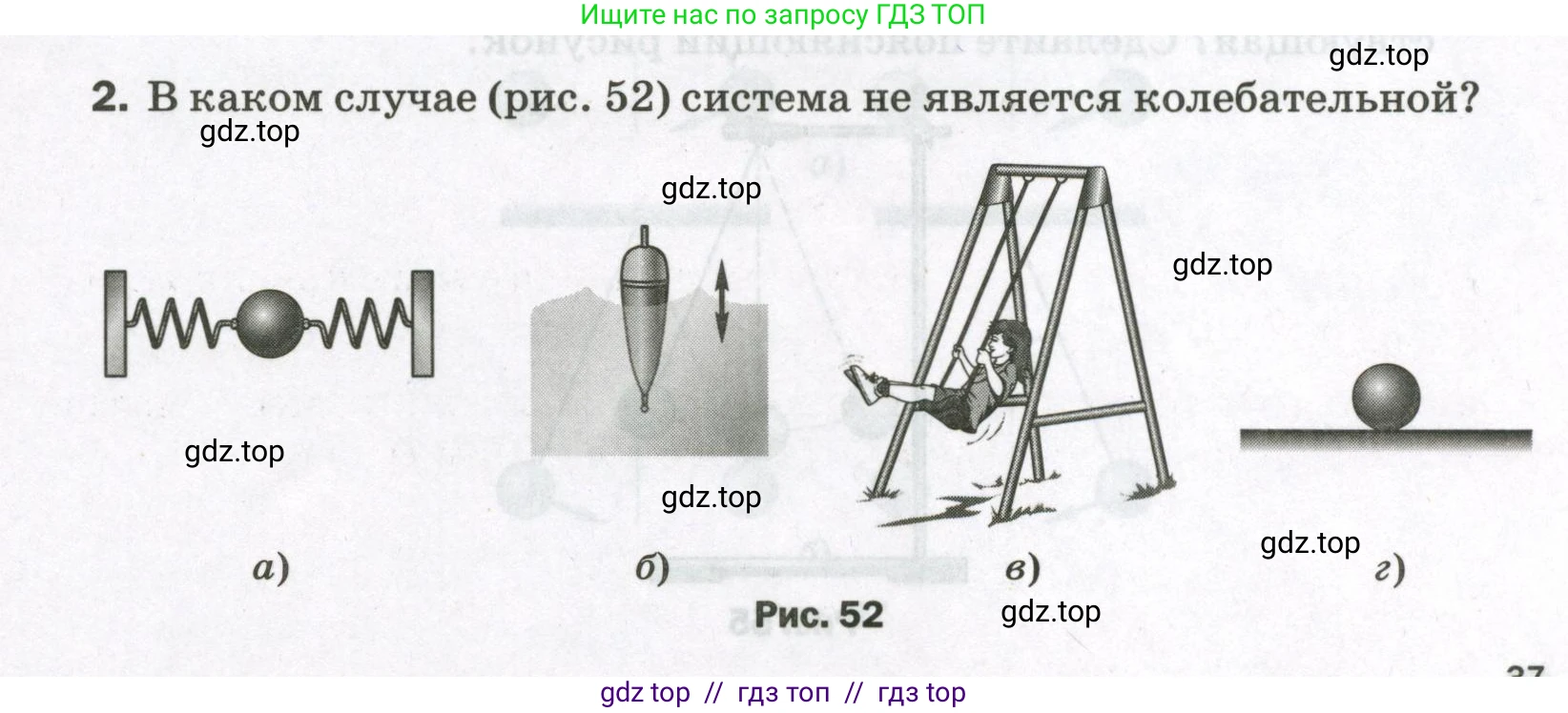 Физика, 9 класс Самостоятельные и контрольные работы, авторы: Марон Абрам Евсеевич, Марон Евгений Абрамович, издательство Просвещение, Москва, 2021, белого цвета, страница 37, номер 2, Условие