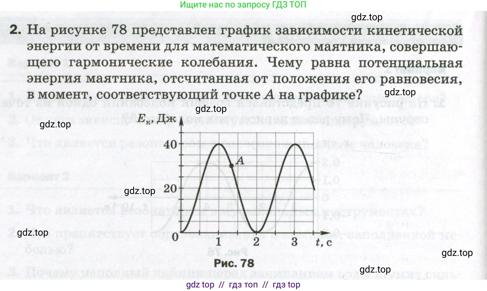 Физика, 9 класс Самостоятельные и контрольные работы, авторы: Марон Абрам Евсеевич, Марон Евгений Абрамович, издательство Просвещение, Москва, 2021, белого цвета, страница 54, номер 2, Условие