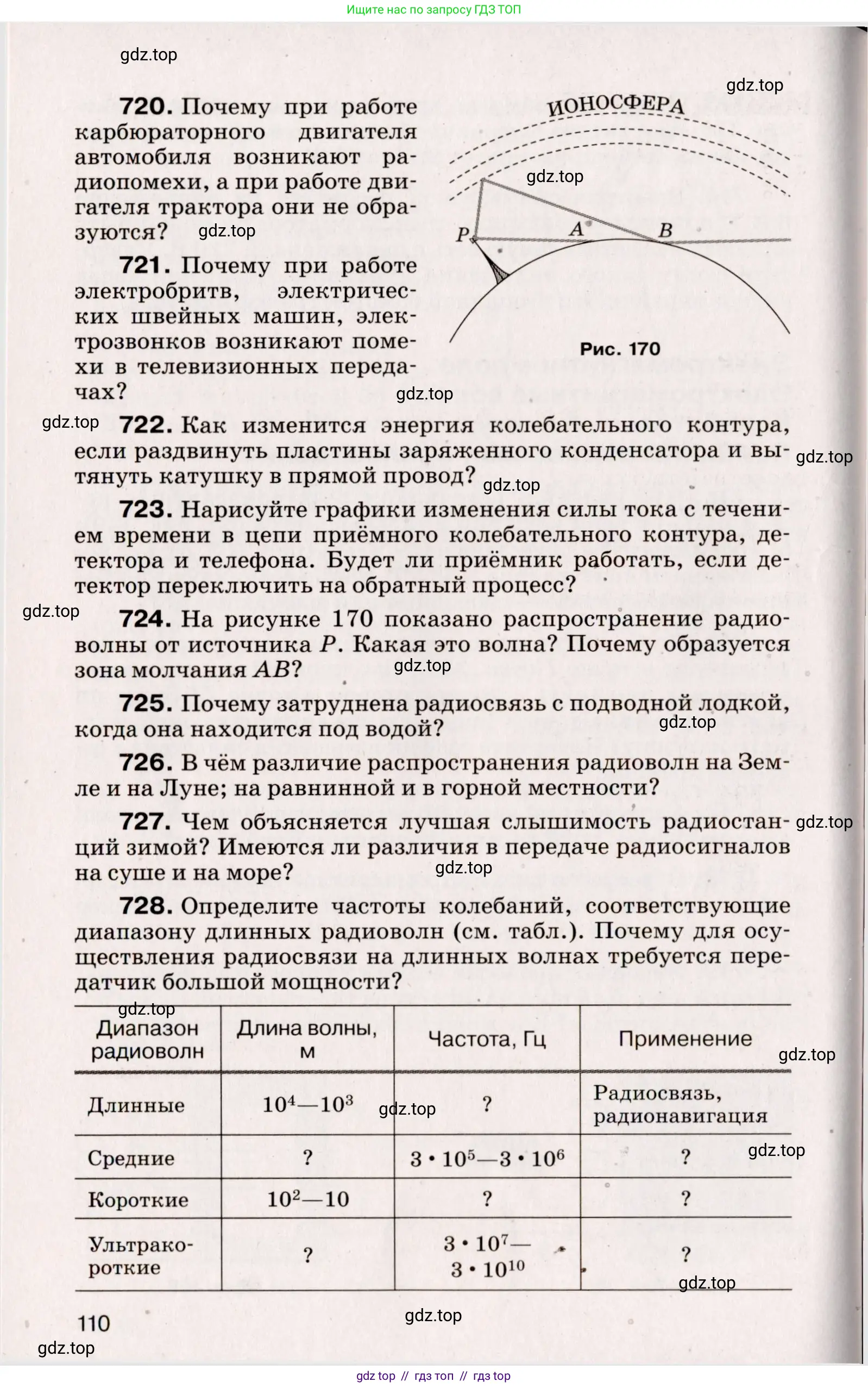 Физика, 9 класс Сборник вопросов и задач, авторы: Марон Абрам Евсеевич, Марон Евгений Абрамович, Позойский Семён Вениаминович, издательство Просвещение, Москва, 2022, белого цвета, страница 24, номер 110, Условие