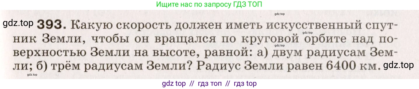 Физика, 9 класс Сборник вопросов и задач, авторы: Марон Абрам Евсеевич, Марон Евгений Абрамович, Позойский Семён Вениаминович, издательство Просвещение, Москва, 2022, белого цвета, страница 61, номер 393, Условие