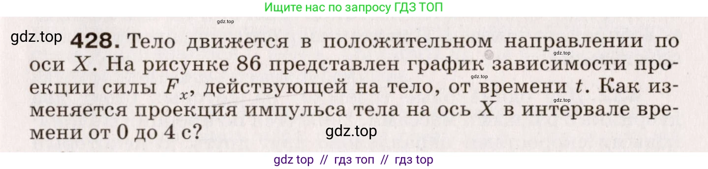 Физика, 9 класс Сборник вопросов и задач, авторы: Марон Абрам Евсеевич, Марон Евгений Абрамович, Позойский Семён Вениаминович, издательство Просвещение, Москва, 2022, белого цвета, страница 65, номер 428, Условие