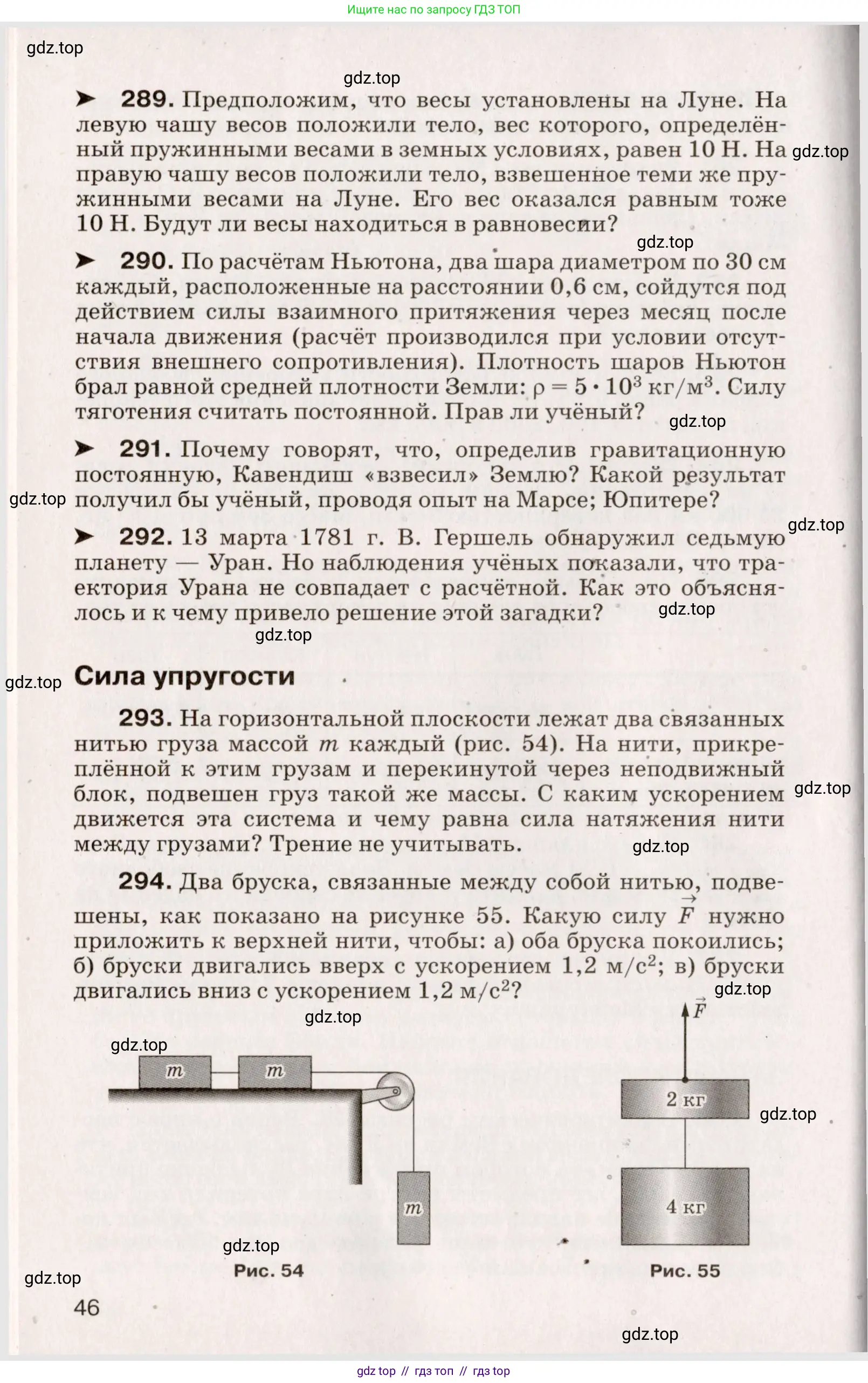 Физика, 9 класс Сборник вопросов и задач, авторы: Марон Абрам Евсеевич, Марон Евгений Абрамович, Позойский Семён Вениаминович, издательство Просвещение, Москва, 2022, белого цвета, страница 13, номер 46, Условие